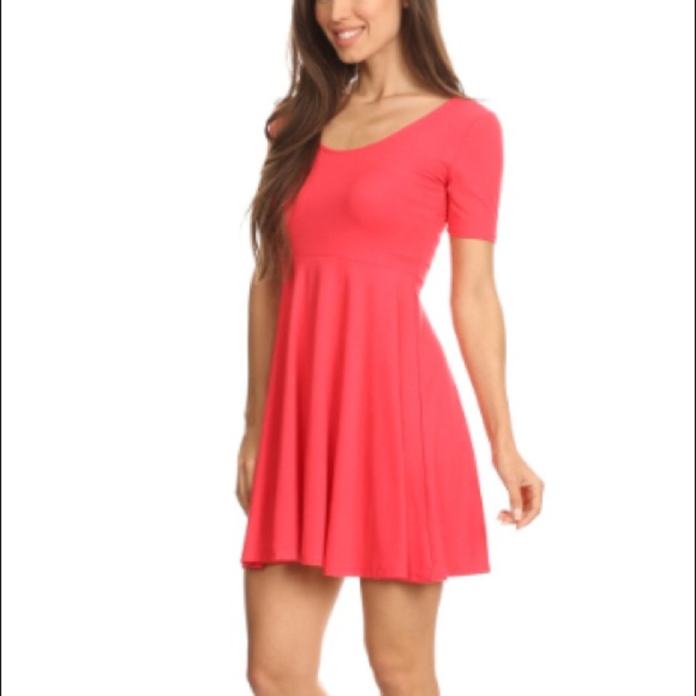Coral dress